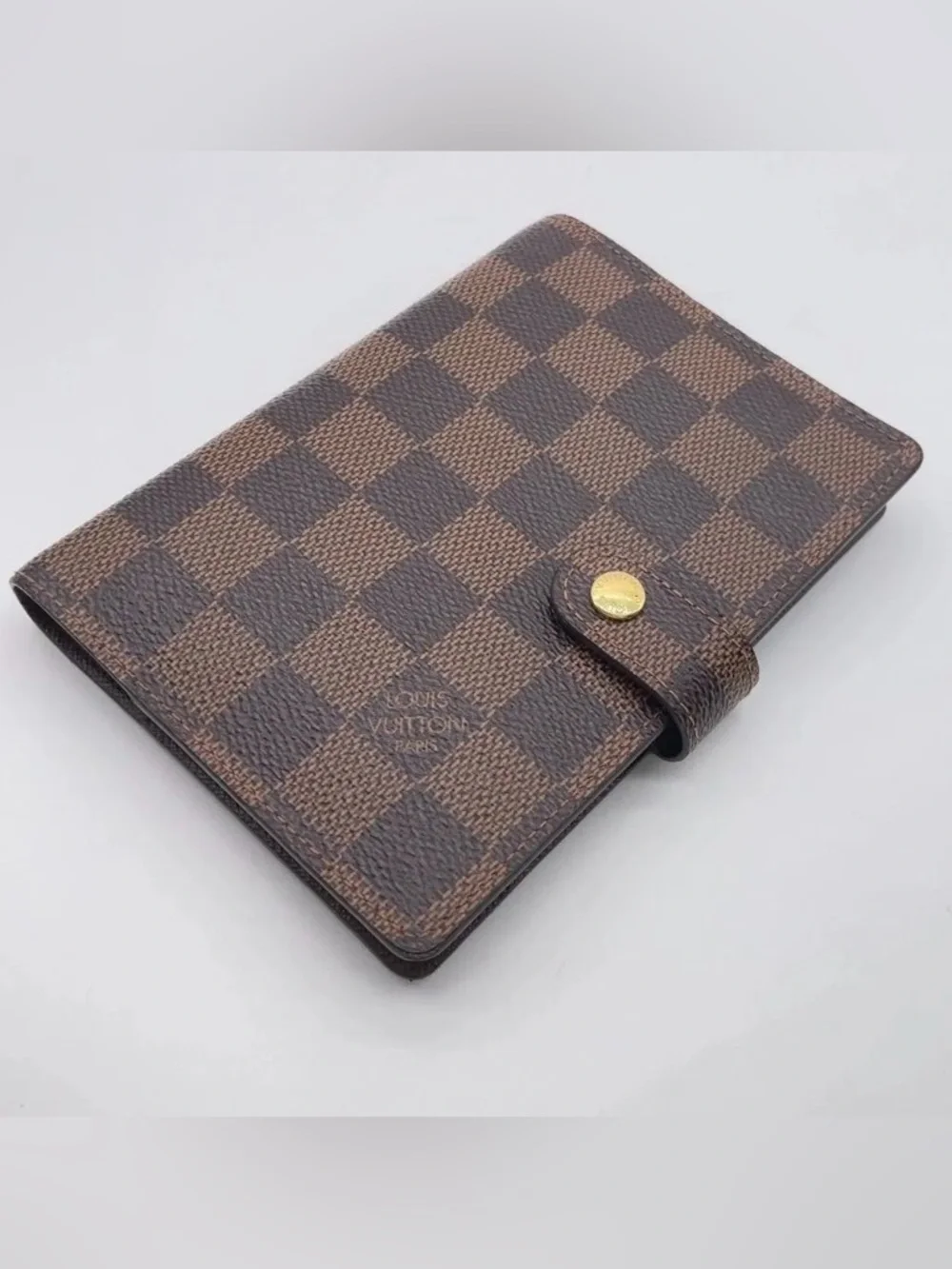 Auth Louis Vuitton Damier Ebene Agenda PM Notebook